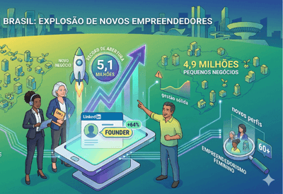 Brasil vive explosão de novos empreendedores e abertura recorde de empresas