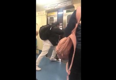 Mulher é expulsa do metrô em São Paulo por não usar máscara