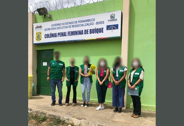 Fachada da Colônia Penal Feminina de Buíque, em Pernambuco, onde ficará presa Deolane Bezerra. Foto: Divulgação/Defensoria Pública de PE