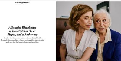 Jornal americano ‘New York Times’ fala em chance de Oscar para 'Ainda Estou Aqui'