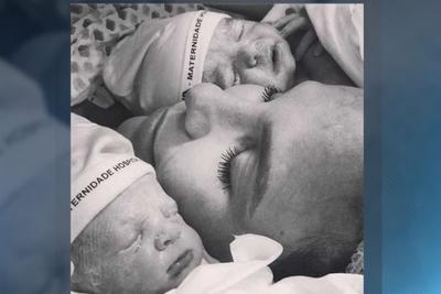 Filhas gêmeas de Ivete Sangalo nasceram com quase 3 quilos cada uma