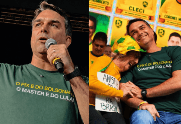 Imagem da notícia: Flávio Bolsonaro é aconselhado a abandonar slogan ‘O pix é do Bolsonaro, o Master é do Lula’