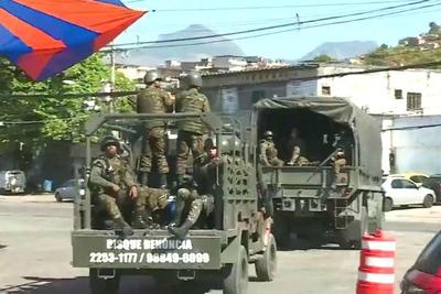 Forças Armadas realizam operação contra tráfico em três favelas do Rio