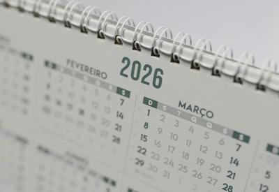 Governo divulga calendário de feriados e pontos facultativos em 2026; veja datas