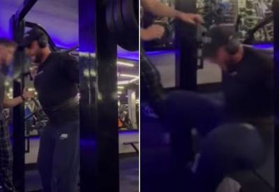 Jovem quebra pernas e desloca pé durante agachamento com 140 kg