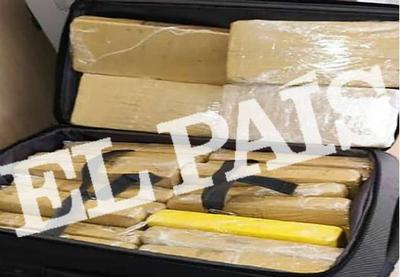 Foto mostra mala de militar da FAB preso com 39kg de cocaína