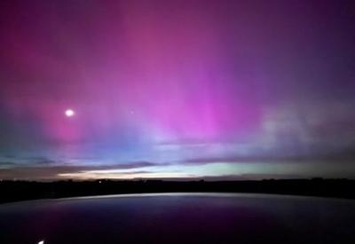 Auroras boreais em locais incomuns são registradas após “severa” tempestade solar 
