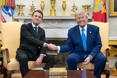 Após encontro com Trump, Macron diz que trégua na Ucrânia pode estar próxima