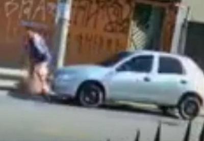 Vídeo: idosa sofre agressão brutal de assaltante