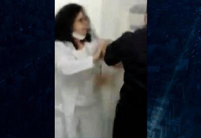 Médica é flagrada agredindo filha de paciente em hospital