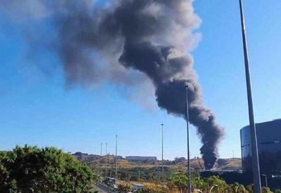 Incêndio atinge Cidade Administrativa, sede do governo de Minas Gerais, em Belo Horizonte