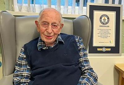 Inglês de 111 anos ganha título de "homem vivo mais velho do mundo" do Guinness