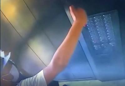Criminosos tiram "selfie" em elevador após furto em condomínio