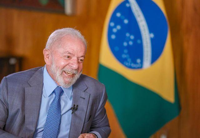 Presidente Luiz Inácio Lula da Silva concede entrevista a Cesar Filho para o novo SBT Brasil. Foto: Ricardo Stuckert / PR