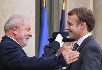 Lula se encontra com presidente da França, Emmanuel Macron