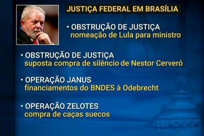 Lula responde a seis processos na Justiça além do Caso Tríplex