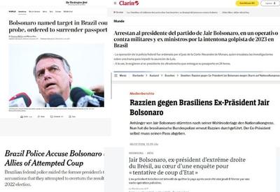 Operação da PF que mira Bolsonaro e aliados repercute na imprensa internacional