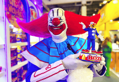 SBT celebra os 45 anos do Bozo no Brasil com lançamento oficial de produtos licenciados