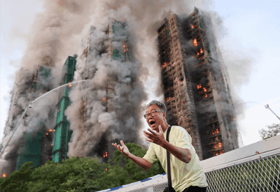 Polícia de Hong Kong prende 3 trabalhadores de construtora por incêndio em complexo residencial 