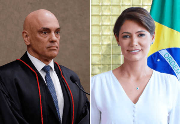Imagem da notícia: Moraes recebe Michelle para conversar sobre domiciliar a Bolsonaro