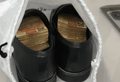 PF encontra R$ 10 mil escondidos em sapatos de primo de deputado federal