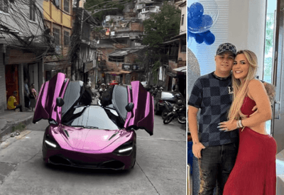Filho de Deolane desfila com McLaren de R$ 3 milhões pelas ruas da Rocinha