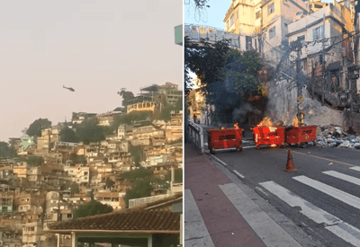 Operação da polícia tem tiroteio e bloqueio de avenida no Vidigal, Rio de Janeiro