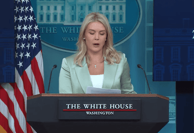"Trump não tem medo de usar poder econômico e militar para proteger a liberdade de expressão", diz porta-voz da Casa Branca 