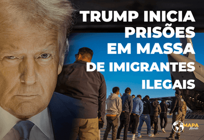 Mapa Mundi: Trump aperta o cerco e ordena transferência de imigrantes ilegais presos para Guantánamo