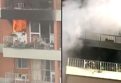 RJ: incêndio destrói apartamento de idosos em Copacabana