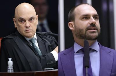 Moraes manda notificar Eduardo Bolsonaro sobre abertura de ação penal no STF