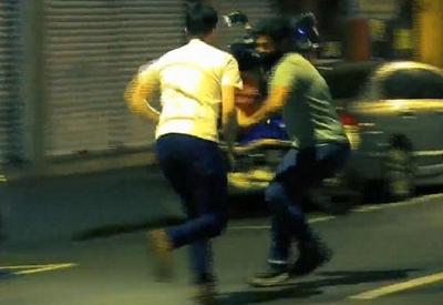 Motorista embriagado bate em moto e agride cinegrafista em Curitiba (PR)