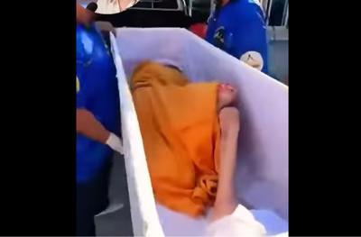 Mulher "ressucita" dentro de caixão momentos antes de cremação na Tailândia