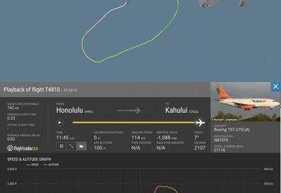 Avião pousa no mar nos Estados Unidos após falha no motor