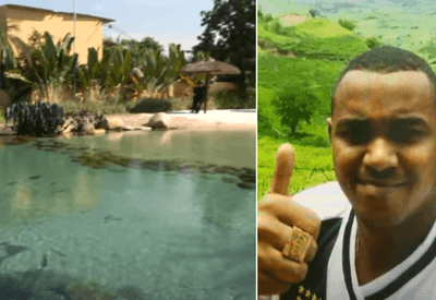 VÍDEO: Polícia destrói "resort do crime" com piscina e lago artificial de traficante do Rio