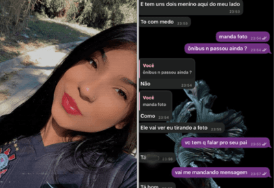 Adolescente desaparece após relatar medo em mensagens para amiga