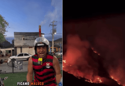 Influenciadores digitais são investigados por soltar rojão e incendiar Mata Atlântica