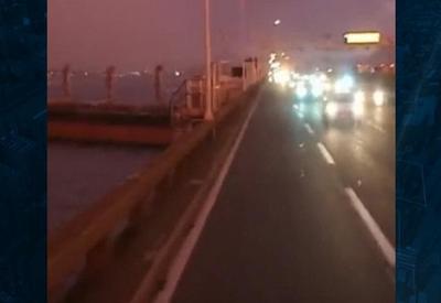 Ponte Rio-Niterói é totalmente liberada após colisão de navio