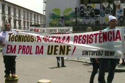 No Rio, servidores públicos protestam contra pacote anticrise