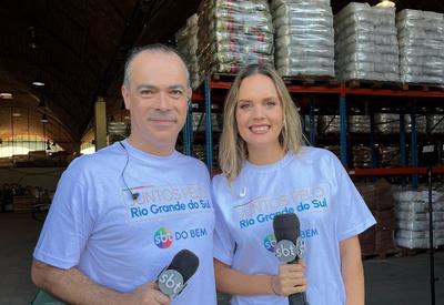 "Juntos pelo Rio Grande do Sul": SBT Rio Grande mostra a chegada dos donativos em Porto Alegre