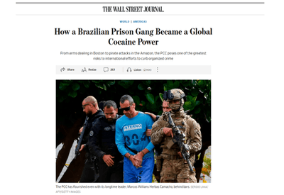 PCC é 'potência global da cocaína', diz jornal dos EUA