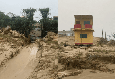 Tsunami meteorológico atinge litoral de Santa Catarina e assusta moradores