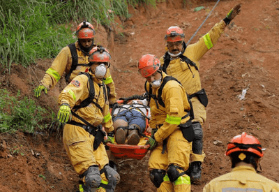 Defesa Civil de Barueri realiza simulado para treinar profissionais em casos de deslizamentos de terra 