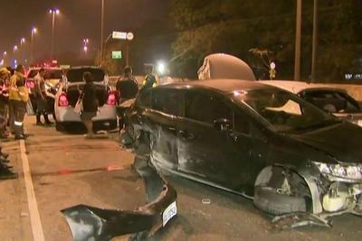 Perseguição policial termina em grave acidente em São Paulo