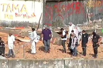 Polícia constrói muro para separar presos de facções rivais em presídio do RN