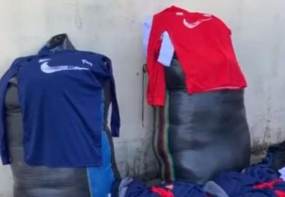 Polícia fecha fábrica de materiais esportivos falsificados