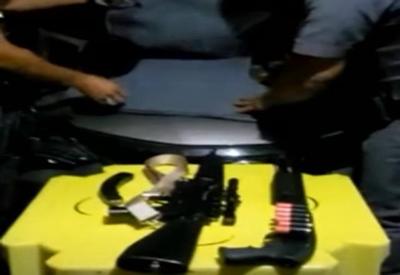 Polícia prende membro de facção e apreende arsenal de guerra em SP