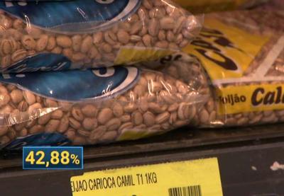 Preço do feijão carioca sobe 42% em um ano