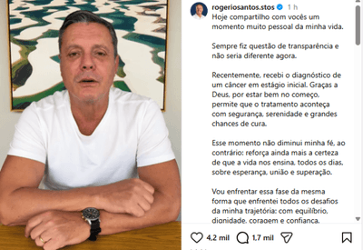 Prefeito de Santos anuncia afastamento do cargo para tratamento de câncer