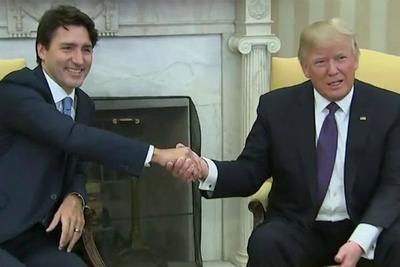 Primeiro-ministro canadense adota tom diplomático em encontro com Trump